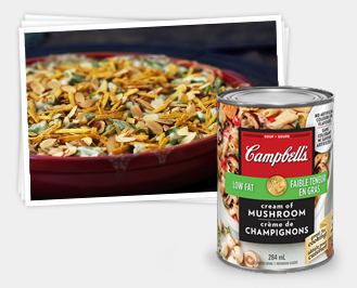 green bean casserole and cream of mushroom soup